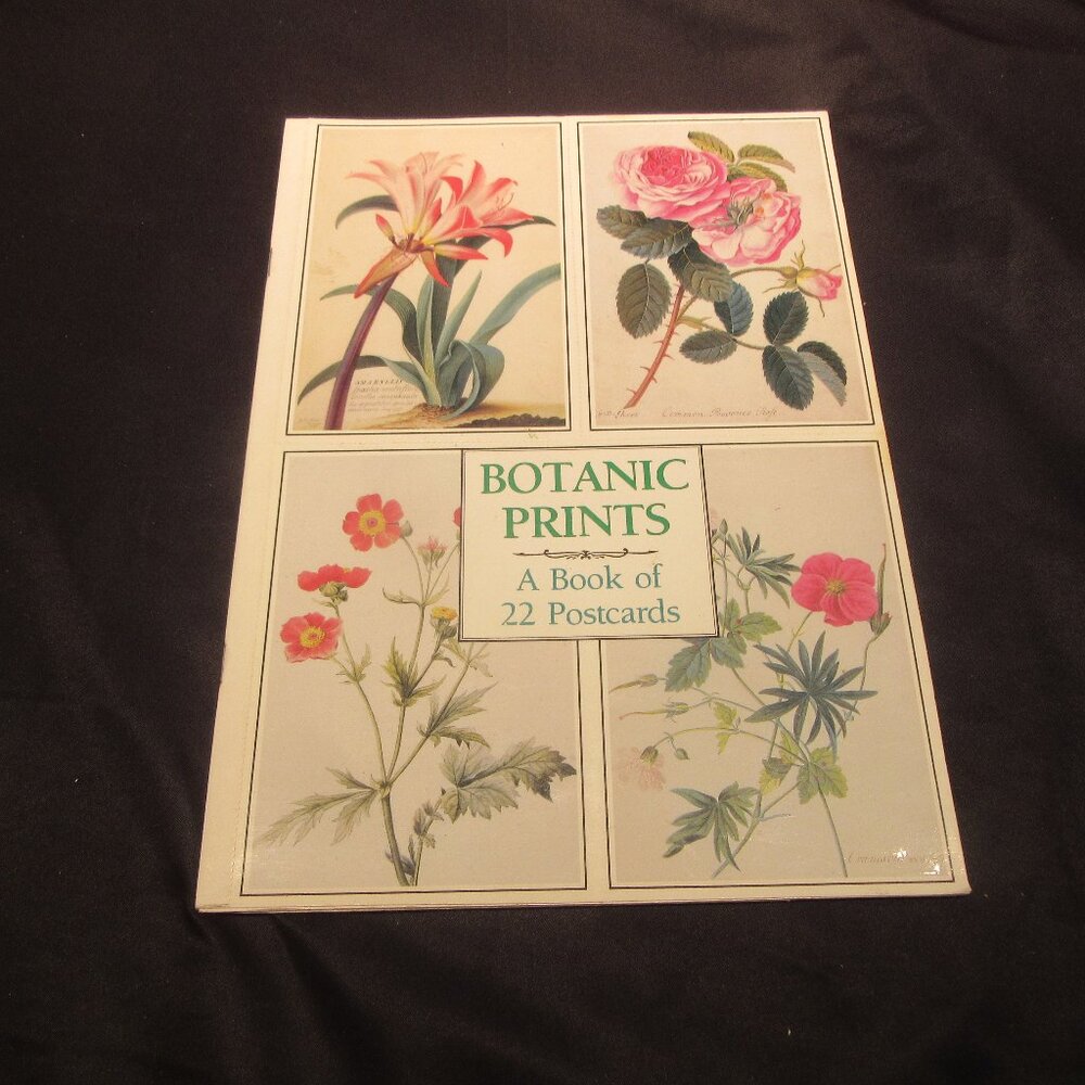 Book of 22 Floral Post Cards. New
